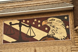 More than 1,200 ears went into this eagle mosaic.