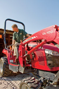 Newby and his Massey Ferguson GC2410