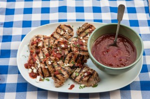 Southwest Pork Tenderloin Cutlets With Byne’s Blueberry Salsa